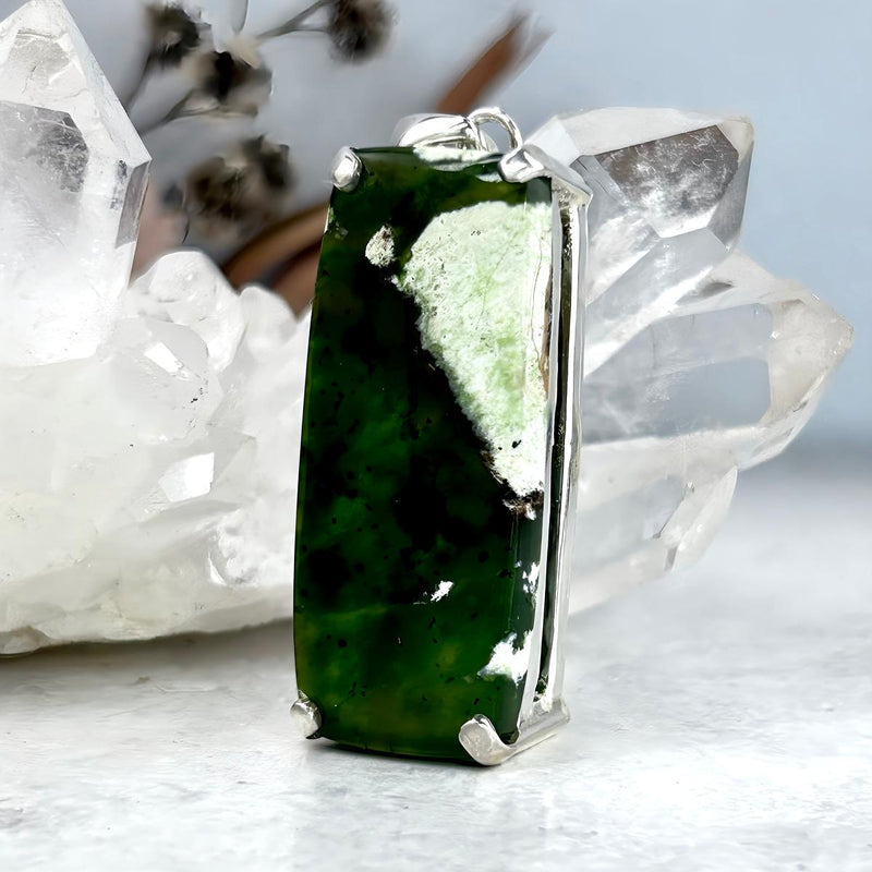 Large Green Crystal Pendant