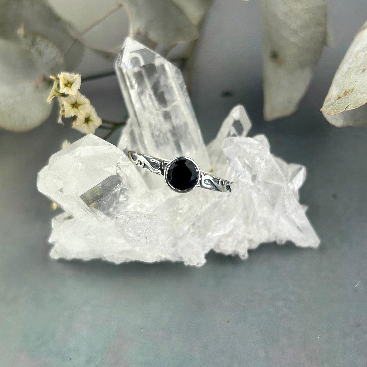 Old English Design Gemstone Ring