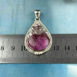 Pink And White Crystal Pendant