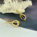 Amethyst Teardrop Earrings
