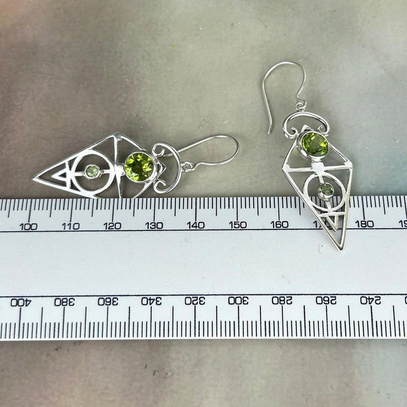 Contemporary Design Gemstone Earrings