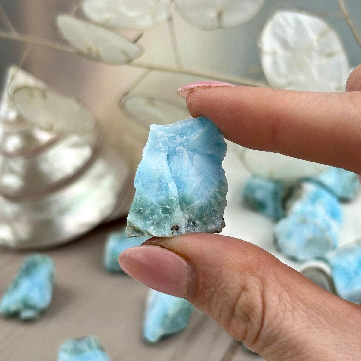 Semi Raw Larimar Stone