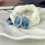 Sterling Silver Owyhee Blue Opal Earrings