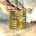 Large Gold Symbol Cuff