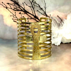 Large Gold Symbol Cuff