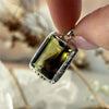 Smokey Lemon Quartz with Phantom inclusions Rectangle Ornate Pendants