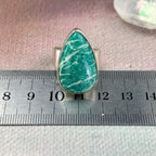 Amazonite Teardrop Rings