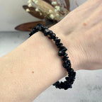 Onyx Crystal Chip Bracelet