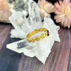Garnet In Gold Ring