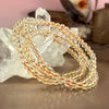 Citrine Bead Elastic Bracelet