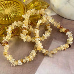 Genuine Citrine Bead Bracelet