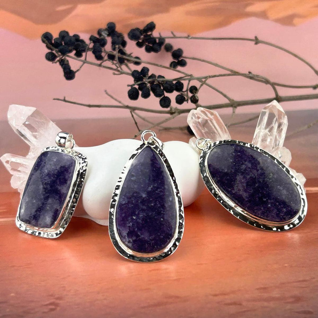 Modern Lepidolite Pendant