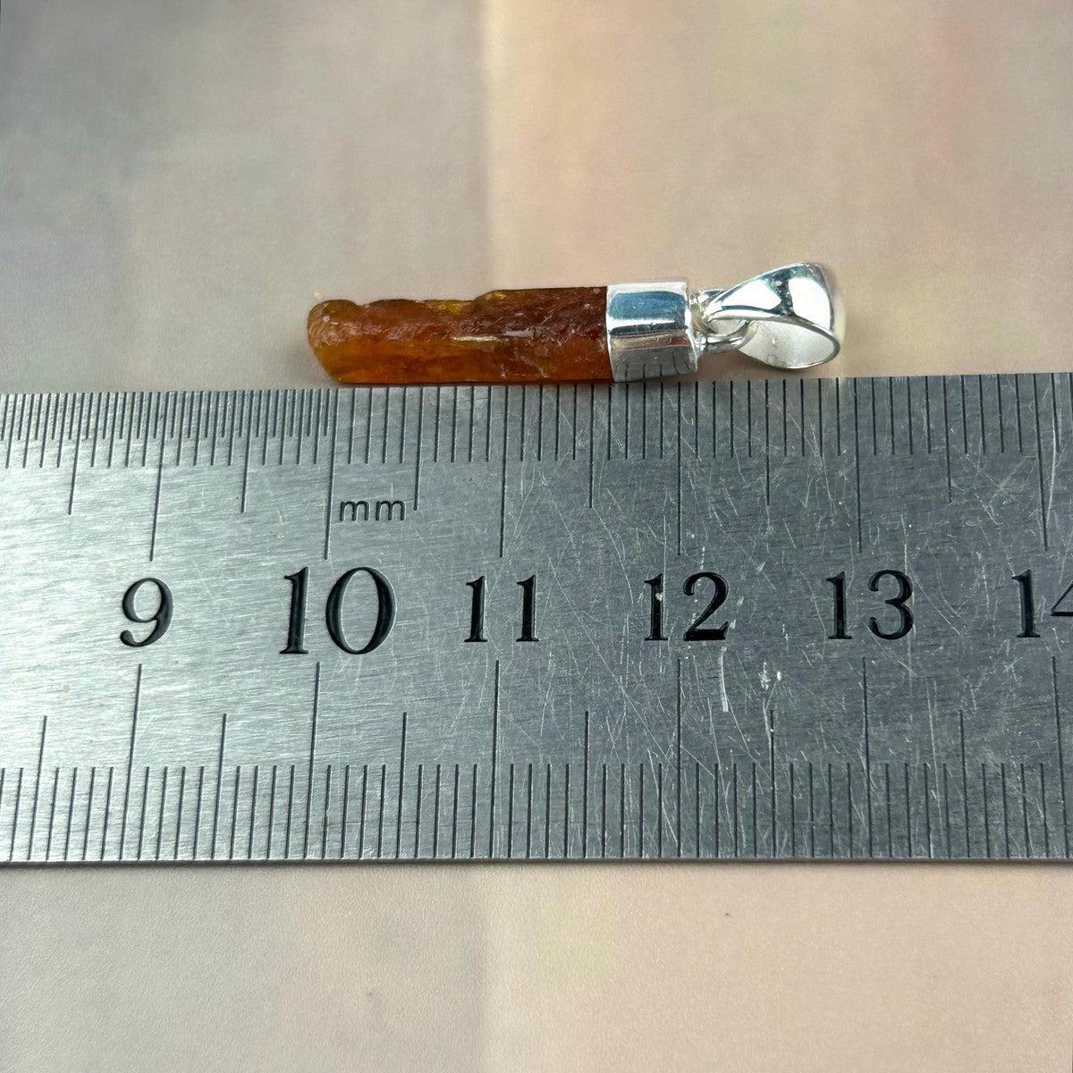Rough Crystal Bar Pendant