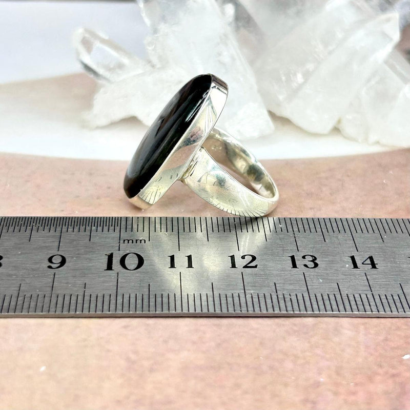 Real Labradorite Stone Ring