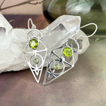 Peridot Geometric Earrings