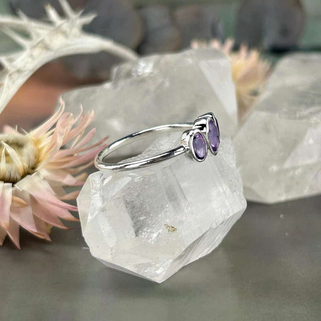 Amethyst Oval Cut Ring