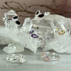 Gemstone Leaf And Vine Ring