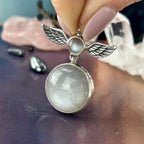 Grey Cat's Eye Moonstone Pendant