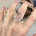 Pale Pink Oval Stone Ring