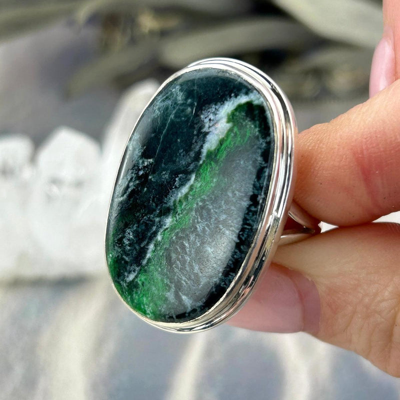 Multi Green Crystal Ring