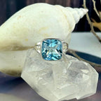 Square Cut Gemstone Ring