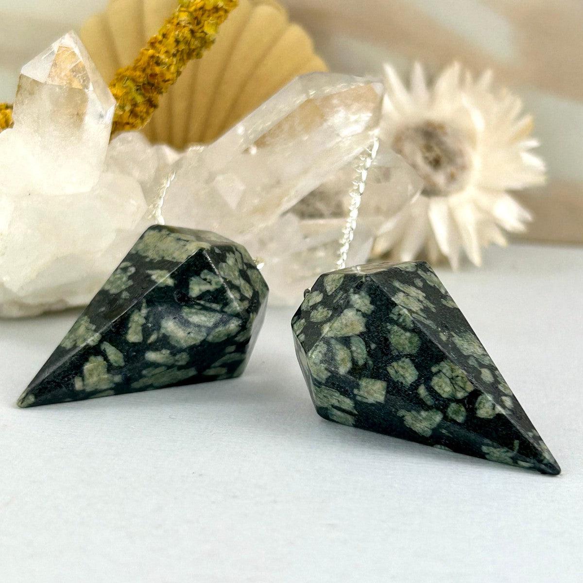 Chinese Writing Rock Pendulum