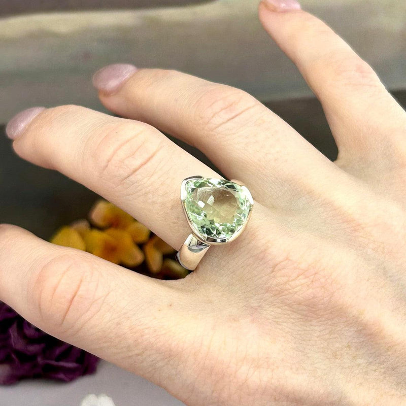 Pale Green Gemstone Ring