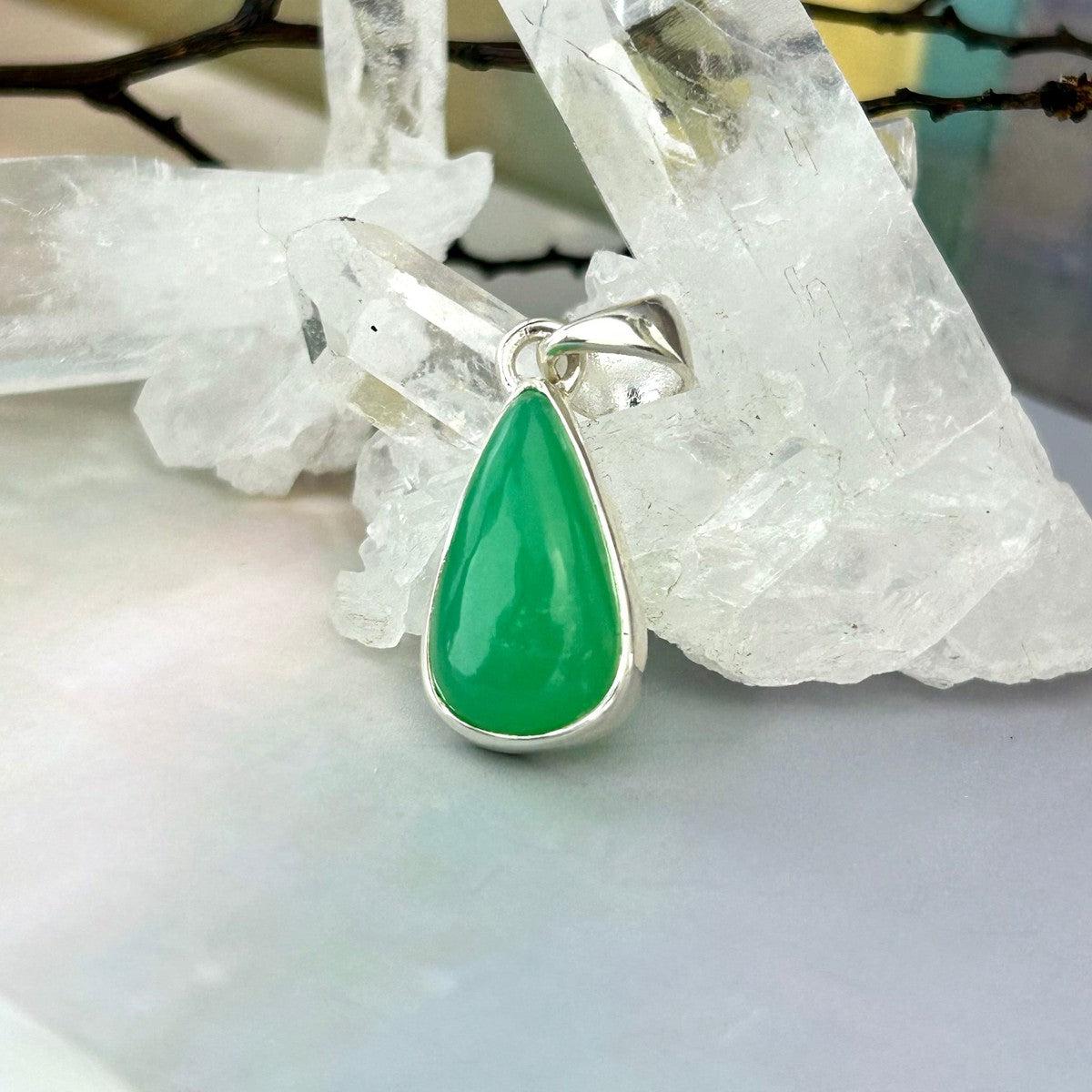 Petite Green Crystal Pendant