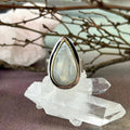 Rainbow Moonstone Teardrop Ring