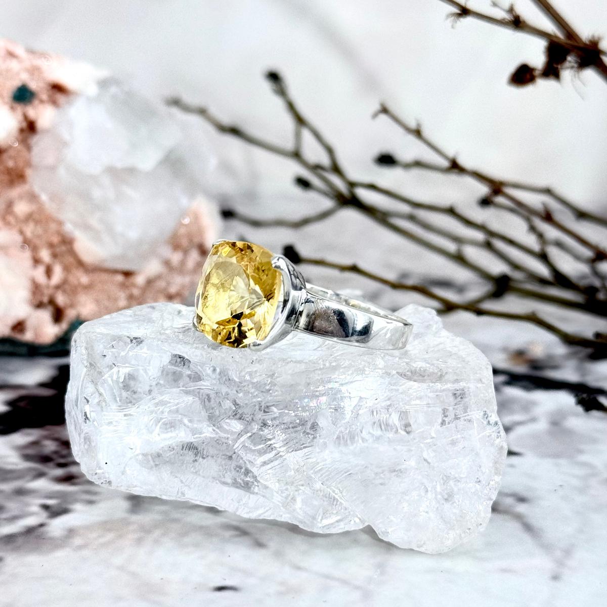 Citrine Sterling Silver Ring