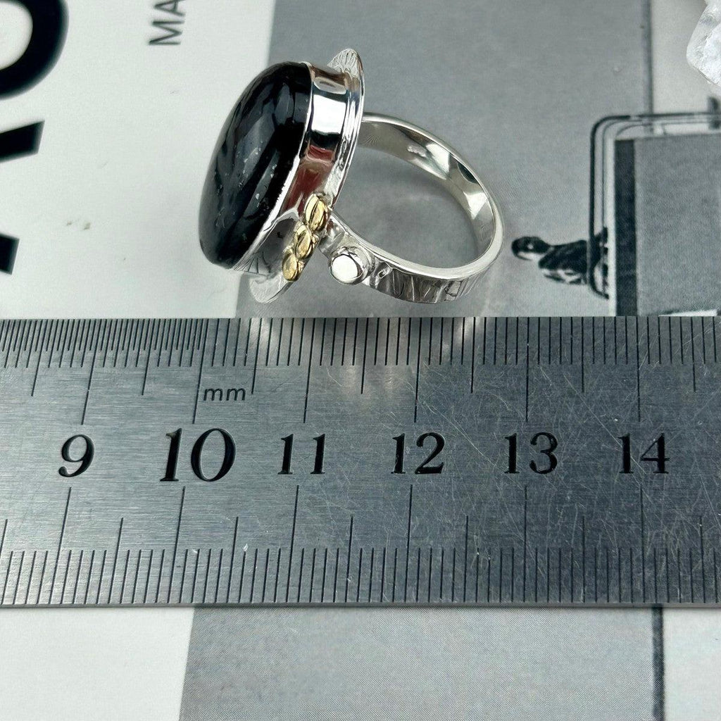 Gold And Silver Black Tourmaline Jewellery