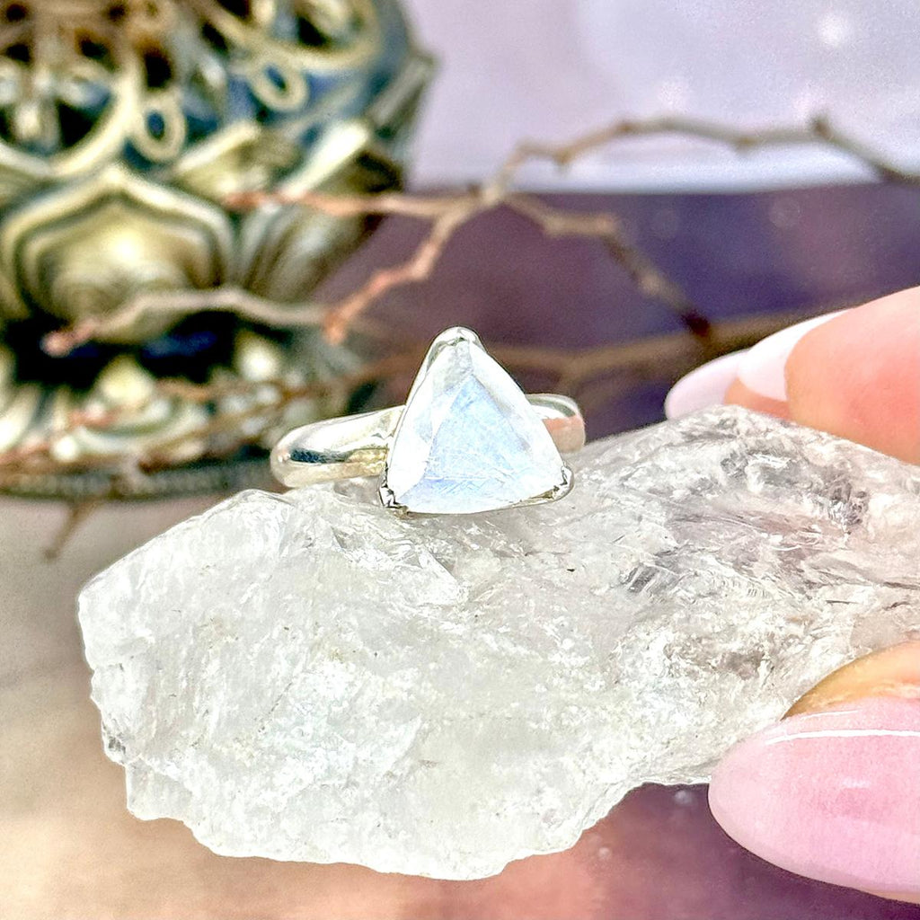 Blue And Purple Moonstone Ring