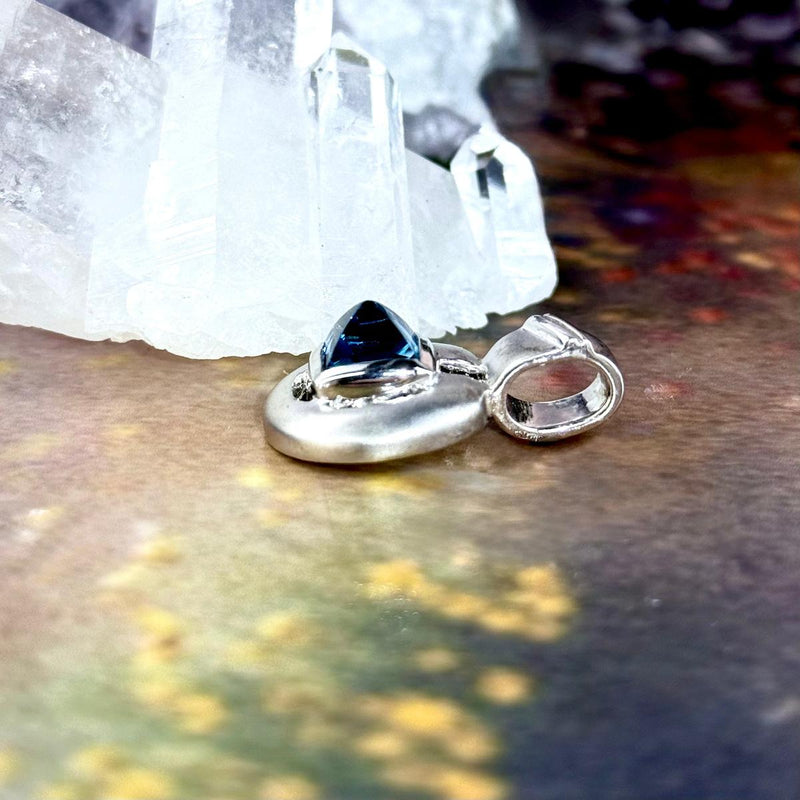 Swiss Blue Topaz Pendant
