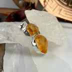 Freeform Cut Citrine Pendant