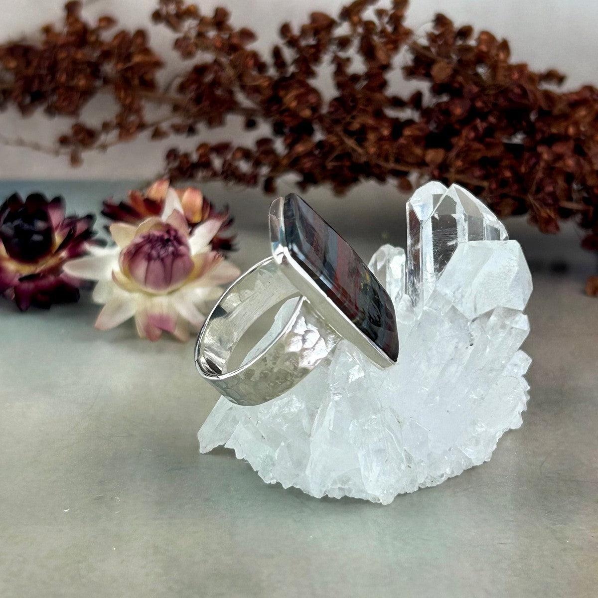 Dark Coloured Stone Ring