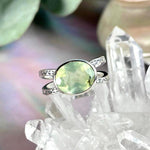 Prehnite Oval Cut Ring