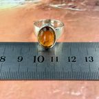 Citrine Cabochon Sterling Silver Ring