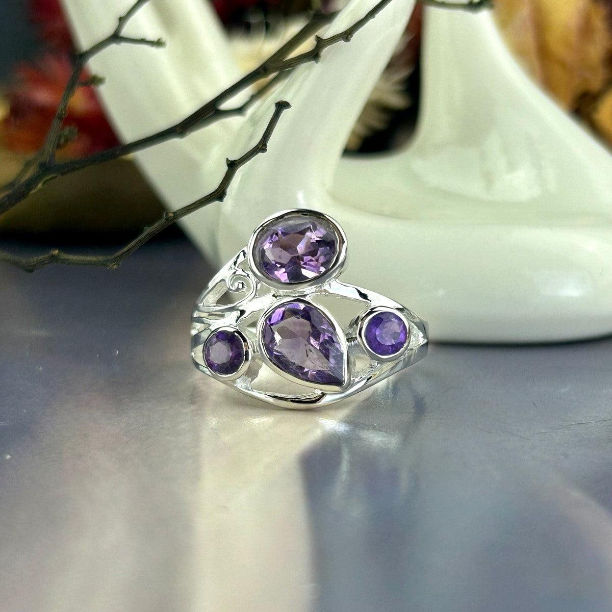 Amethyst Friendship Ring