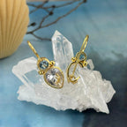 Yellow Gold Gemstone Earrings