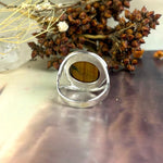 Contemporary Design Tiger's Eye Ring