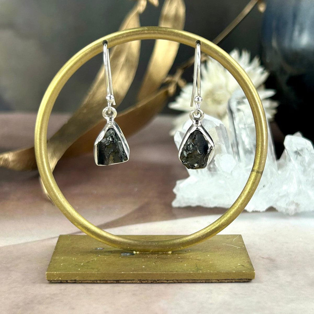 Noble Shungite Sterling Silver Earrings