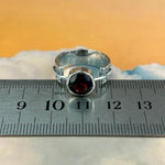 Garnet Modern Design Ring