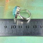 Polished And Unpolished Mixed Crystal Ring