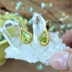 Peridot Yellow Gold Earrings