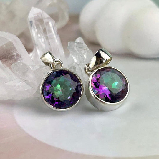 Mystic Topaz Brilliant Cut Pendant