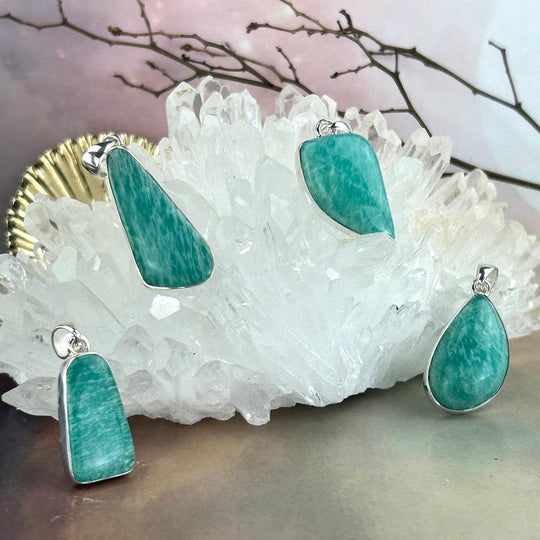 Amazonite Assorted Shape Pendants