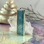 Blue Crystal Bar Pendant