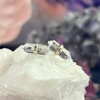 Clear Quartz Crystal Rod Studs