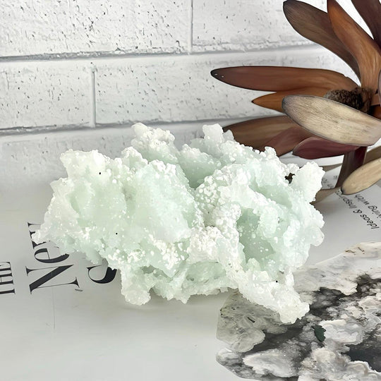 Prehnite Raw Freeform Crystal 10.5cm