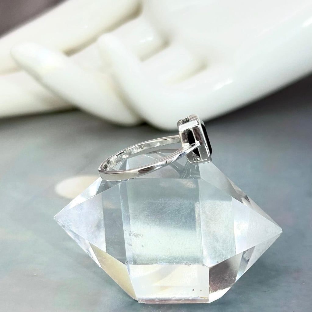 Assorted Gemstone Emerald Cut Ring